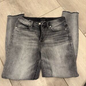 Women's Lucky Brand Bridgette Skinny Gray Distressed Jeans